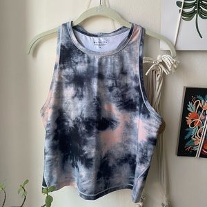 Athleta Crop Workout Top - Tiedye